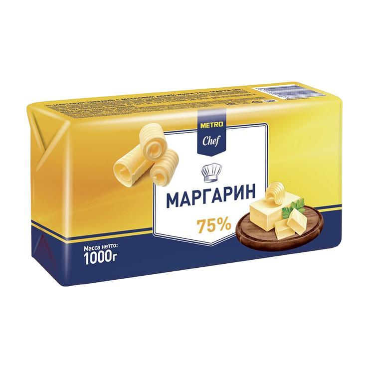 Маргарин METRO Chef 75% 1 кг., бумага
