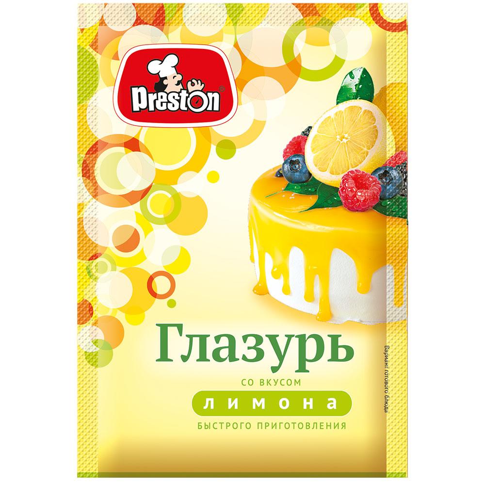 Глазурь Preston с ароматом лимона 50 гр., саше