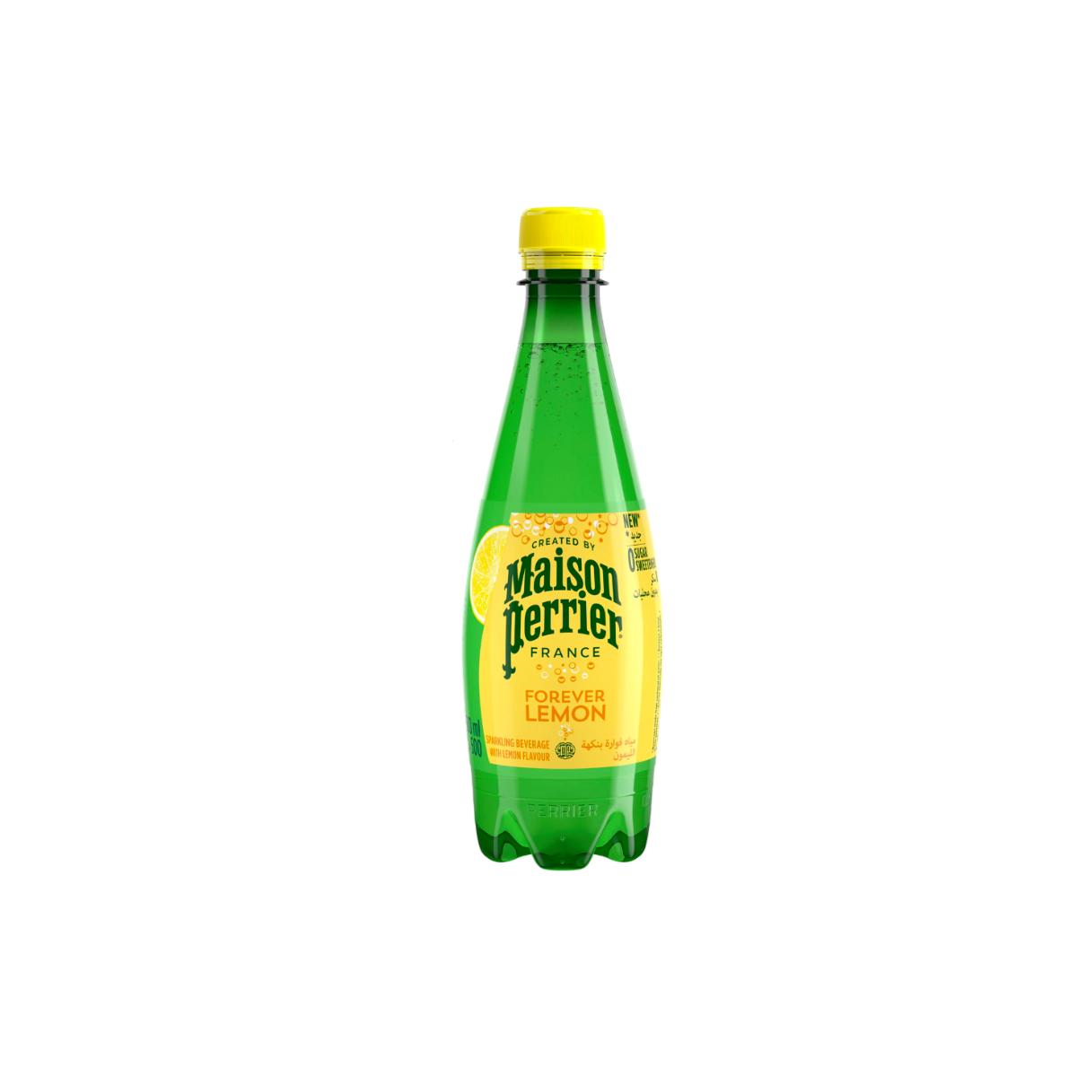 Натуральная газированная минеральная вода Maison Perrier со вкусом лимона 500 мл., ПЭТ