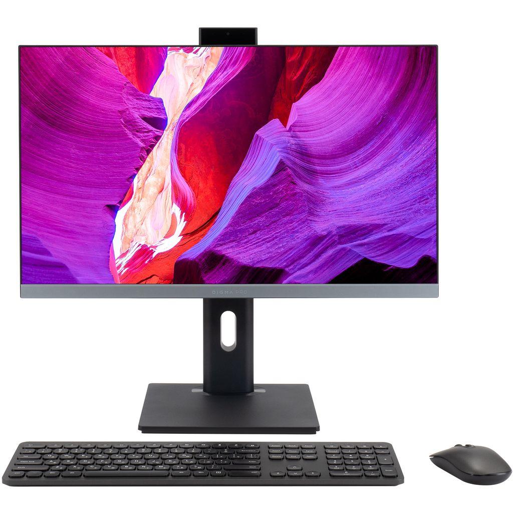 23.8" Моноблок Digma PRO Unity Full HD, Intel Core i3 1215U, 8ГБ DDR4, 256ГБ SSD, Windows 11 Pro, серый и черный [dm23p3-8cxw02]