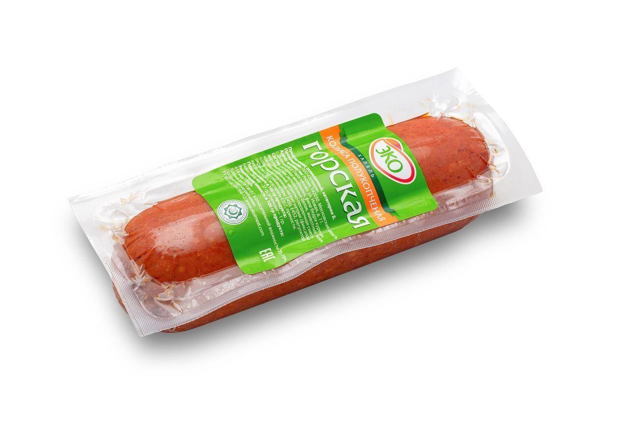 Колбаса полукопченая Мясная Империя горская халяль категории Б 400 гр., в/у