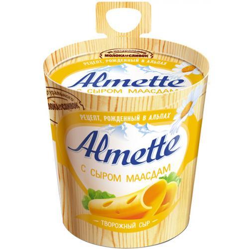 Сыр Almette творожный маасдам 60% 150 гр., стакан