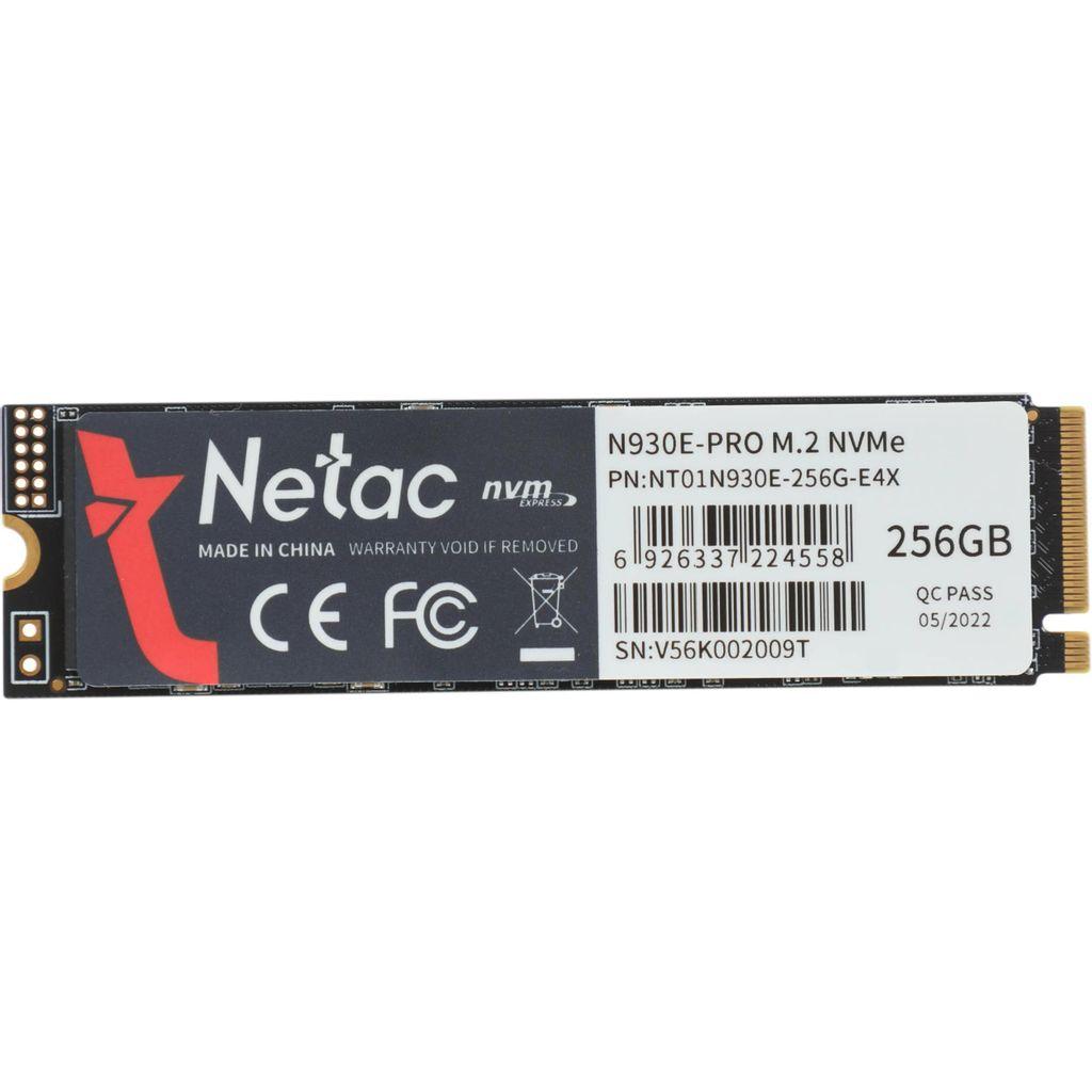 256ГБ SSD накопитель Netac N930E Pro NT01N930E-256G-E4X M.2 2280, PCIe 3.0 x4, NVMe, M.2