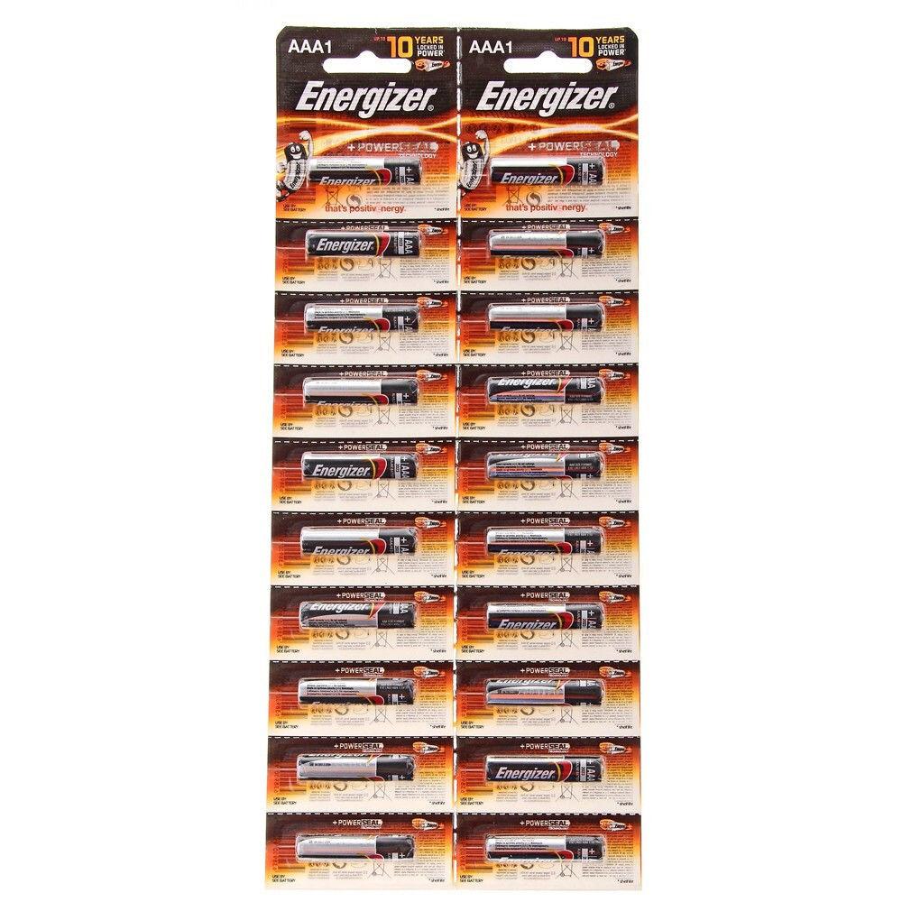 Батарейка Energizer LR03 - E92 - AAA, 20 шт.