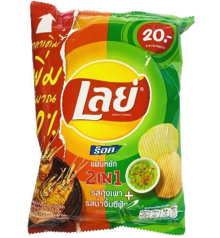 Чипсы Lay's Grilled Shrimp and Seafood Sauce 44 гр., флоу-пак
