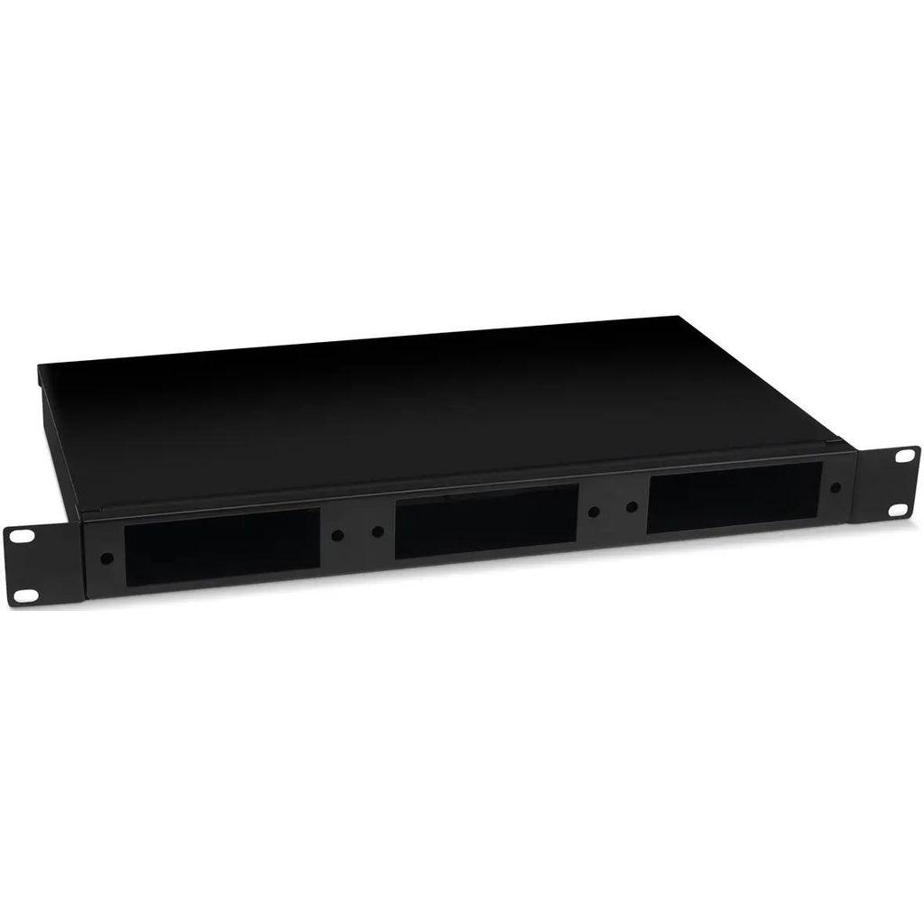 Кросс CABEUS FO-19-3FP (FO-19-3FP-BK) 1U 24xSC/LC дупл.