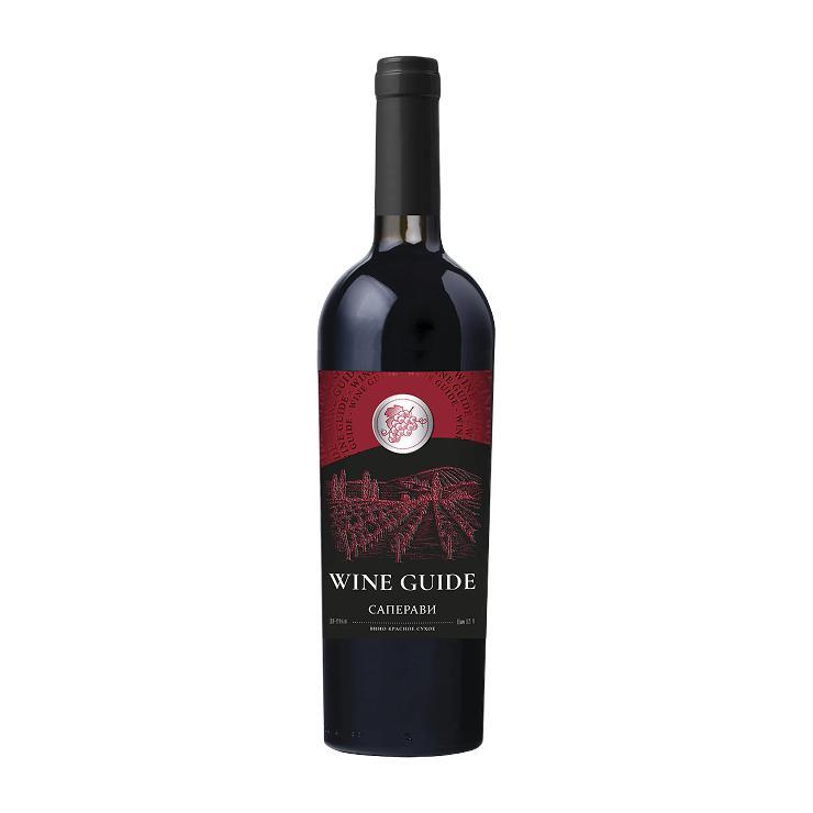 Вино Wine Guide Саперави красное сухое 12% Россия 750 мл., стекло