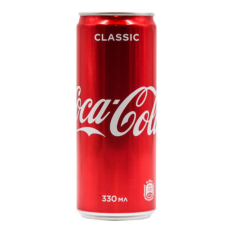 Напиток газированный Coca-Cola Сербия 330 мл., ж/б