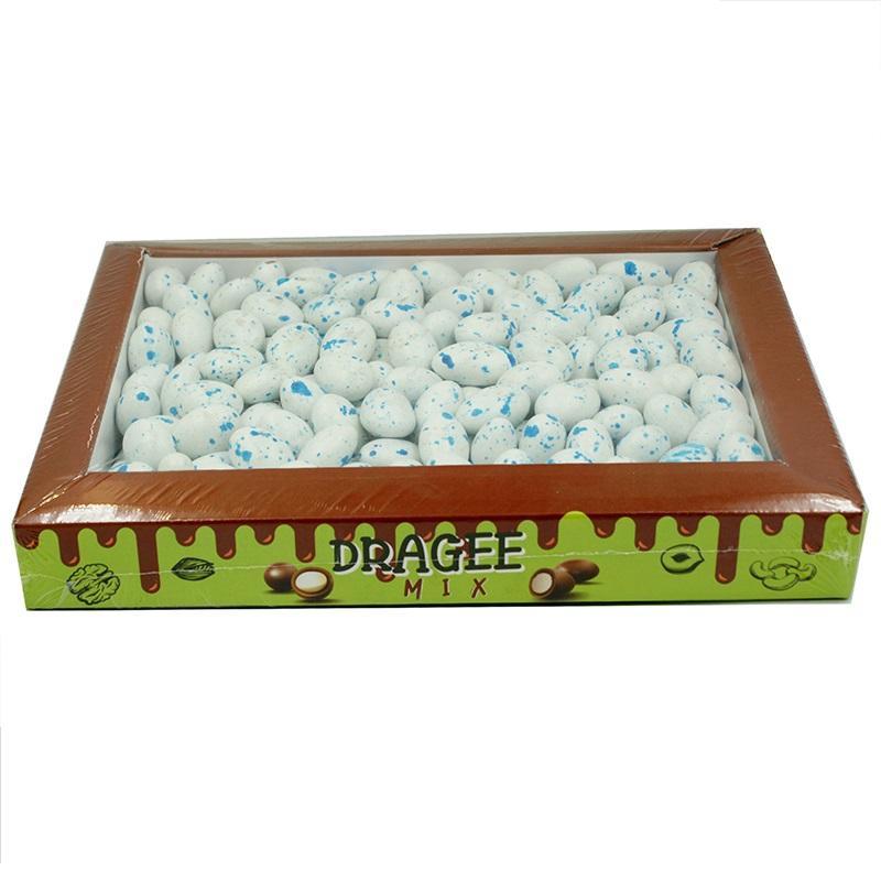 Шоколадное драже DRAGEE Снежинка Перепелиное с миндалем 1 кг., картон