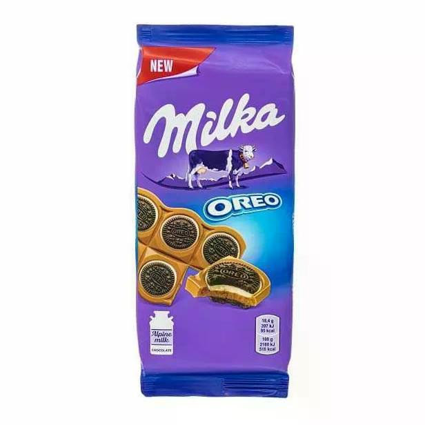 Шоколад Milka молочный With Oreo Cookies Chocolate 100 гр., флоу-пак