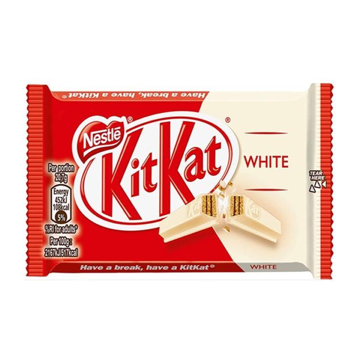 Батончик KitKat 4 Fingers White 41,5 гр., флоу-пак