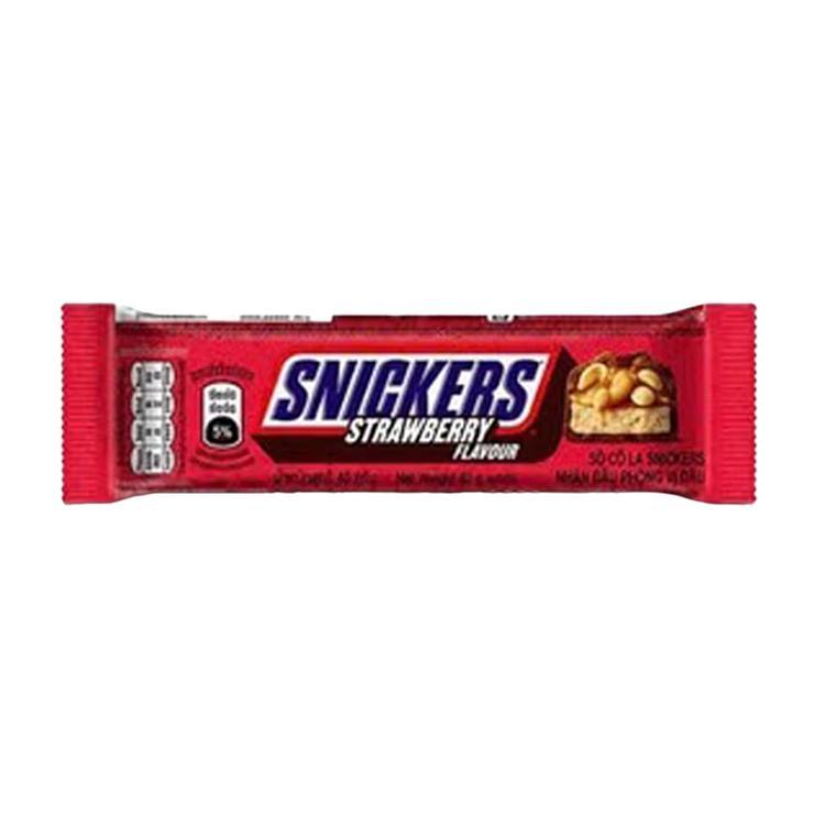 Батончик Snickers шоколадный клубника 40 гр., флоу-пак