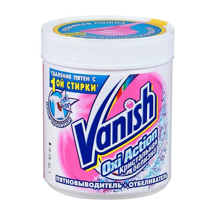 Пятновыводитель и отбеливатель Vanish Oxi Action кристальная белизна 500 гр., ПЭТ