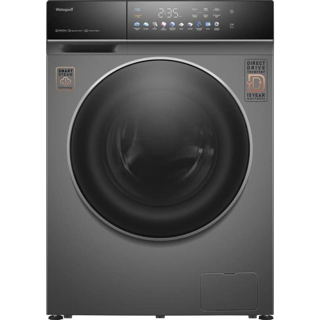Стиральная машина WEISSGAUFF WMD 62210 Direct Drive Touch Inverter Steam, с фронтальной загрузкой, 10.5кг, 1200об/мин, с паром, с сушкой, инверторная