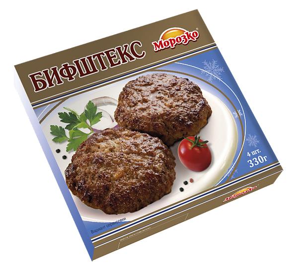 Бифштекс, Морозко, 350 гр., картон