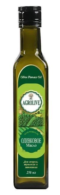Масло оливковое Agrolive Pomace рафинированное c добавлением нерафинированного 250 мл., стекло