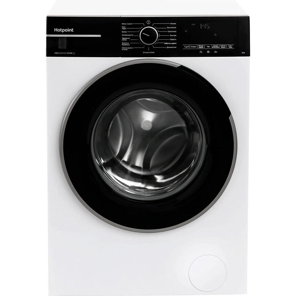 Стиральная машина HOTPOINT WSH 6090 VBB, с фронтальной загрузкой, 6кг, 1000об/мин, с паром, инверторная