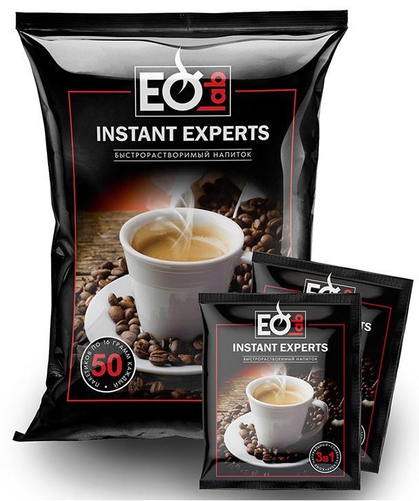 Кофе Instant Experts, растворимый 3в1, 16 гр, 50 сашетов