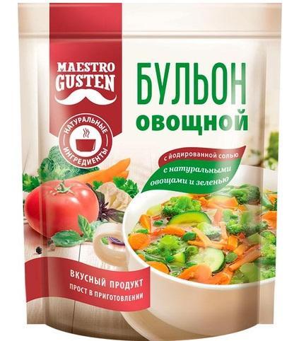 Бульон Maestro Gusten овощной 90 гр., дой-пак