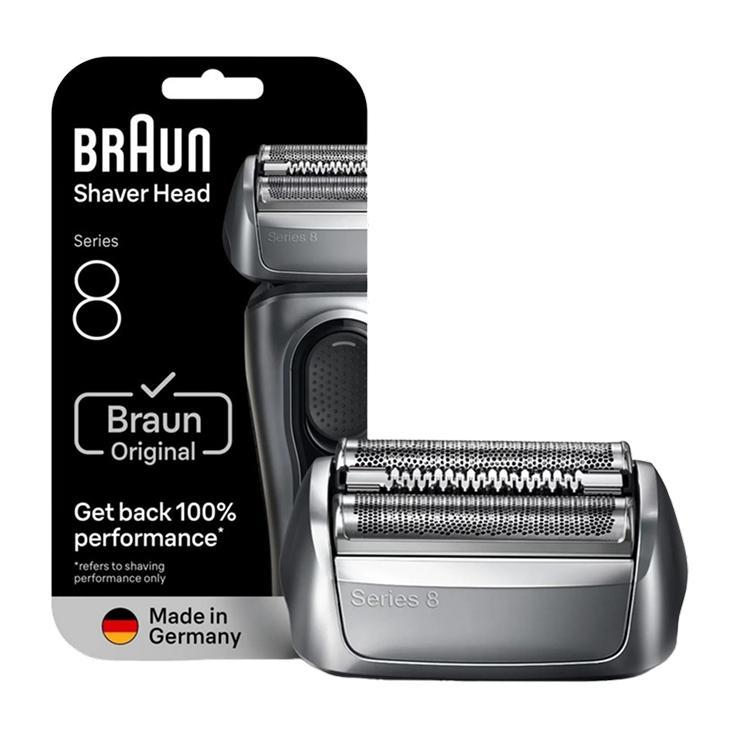 Сменная бреющая головка Braun с режущим блоком 83M SILV, картон