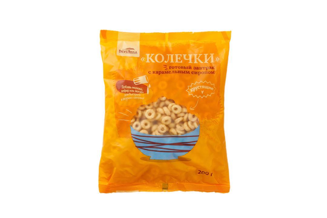 Готовый завтрак ВкусВилл с карамельным сиропом 200 гр., пакет