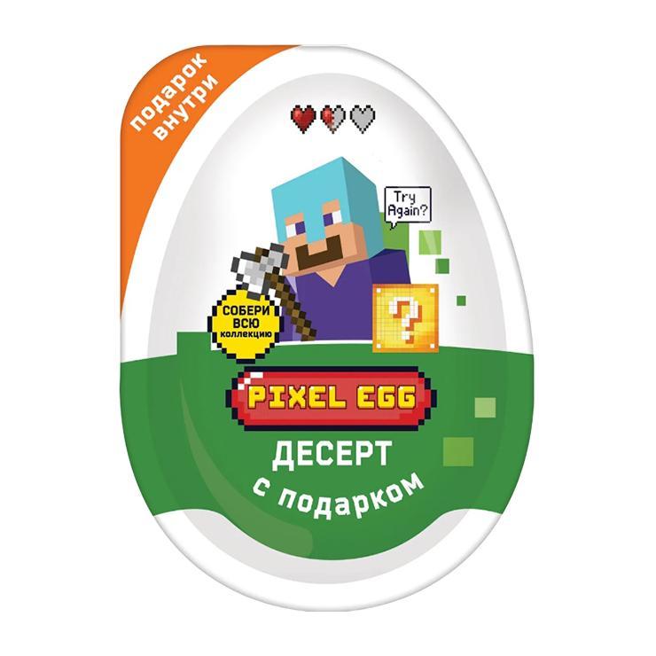 Десерт Kids Box Pixel Egg с подарком 20 гр., ПЭТ