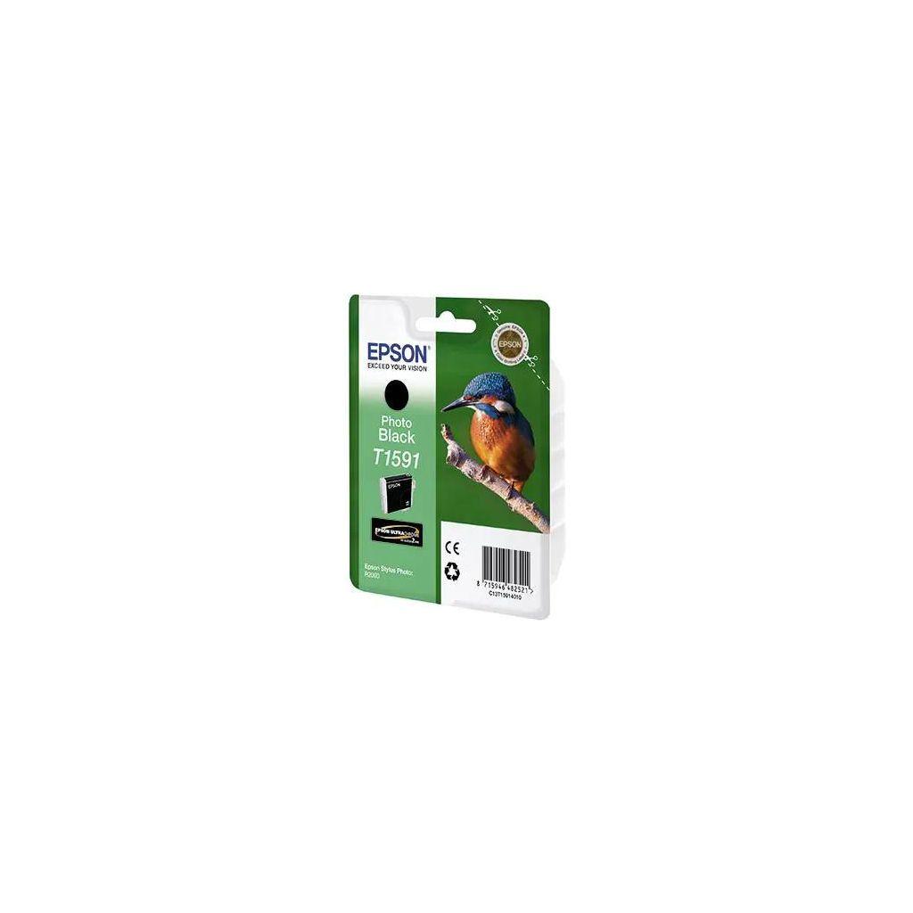 Картридж Epson T1591, фото черный / C13T15914010