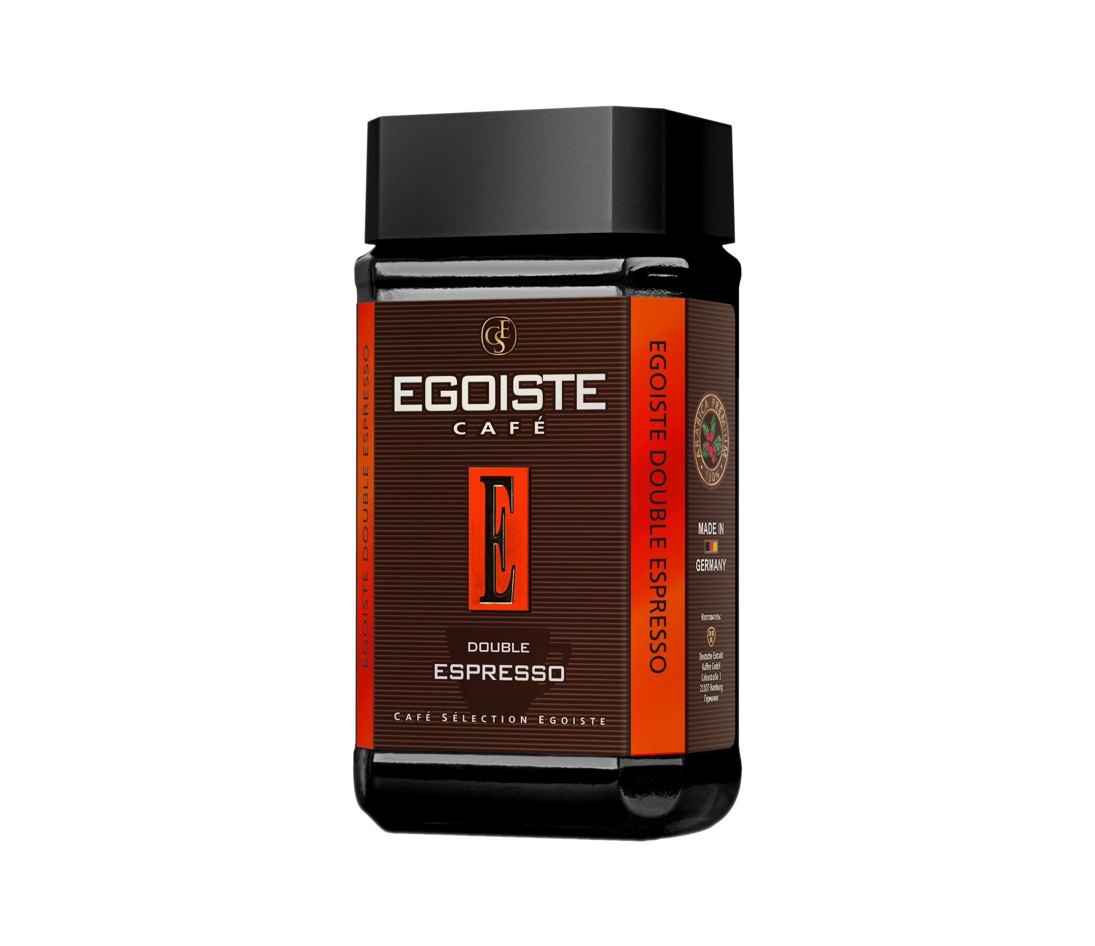 Кофе Egoiste Double Espresso 100 гр., стекло