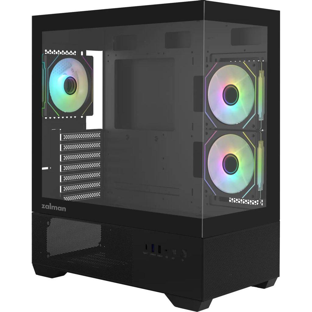 Корпус ATX ZALMAN Chronix V2, Midi-Tower, без БП, черный [chronix v2 black]