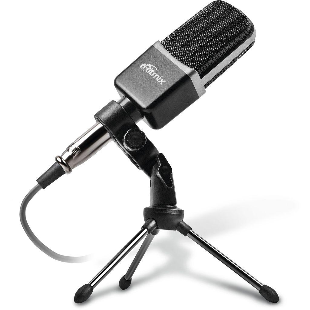 Микрофон Ritmix RDM-123, черный