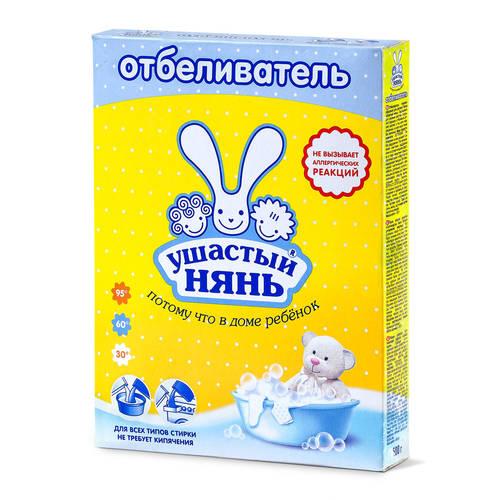 Отбеливатель Ушастый Нянь для детского белья порошковый 500 гр., картон