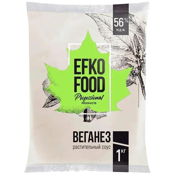 Майонез Efko Food Special веганез 56 % 1 кг., пакет
