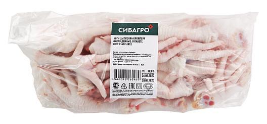 Ноги цыпленка бройлера Сибагро з/м 1 кг., пакет