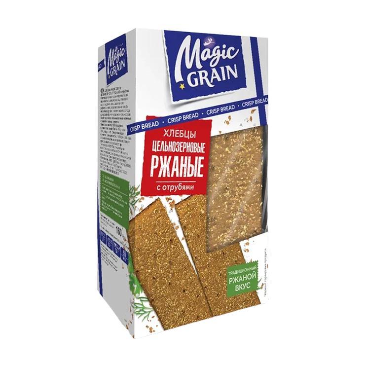 Хлебцы Magic Grain Ржаные с отрубями 160 гр., флоу-пак