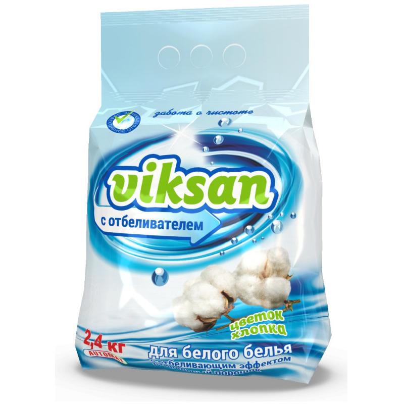 Стиральный порошок Viksan Цветок хлопка С отбеливателем для белого белья