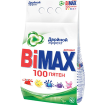 Порошок для машинной стирки BiMax 100 пятен, 4,5 кг., пластиковый пакет