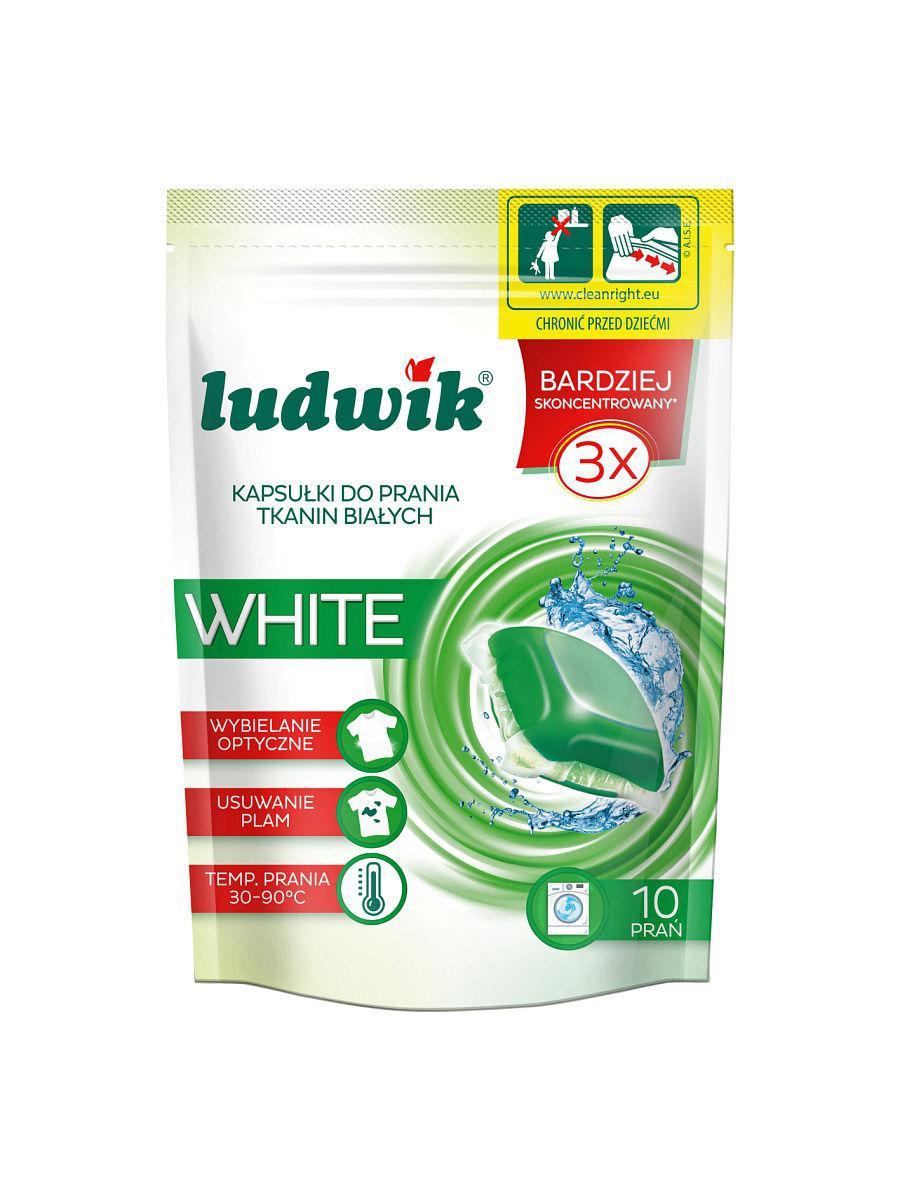 Гелевые капсулы для стирки, 10 шт., Ludwik White, 257 гр., дой-пак