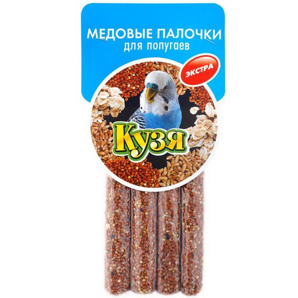 Палочки Кузя для попугаев Экстра 4 штуки 140 гр., пакет