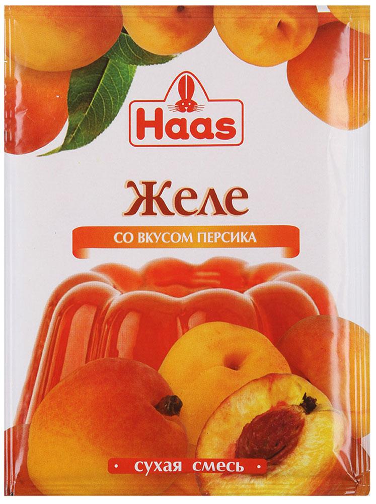 Желе Haas десертное со вкусом персика 50 гр., саше