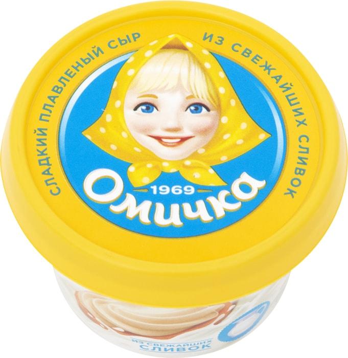Плавленый сыр Омичка 3 штуки 240 гр., картон