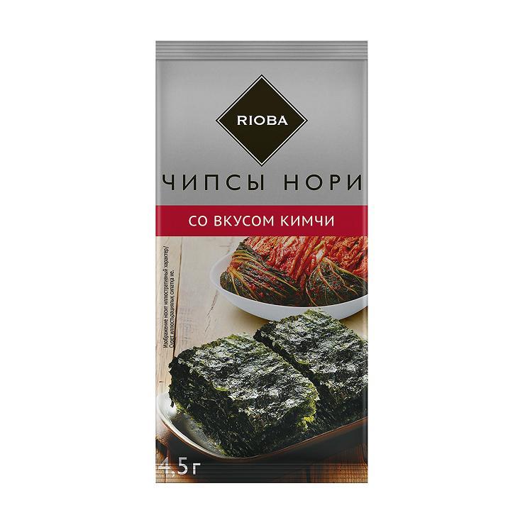 Чипсы нори RIOBA кимчи 4,5 гр., флоу-пак