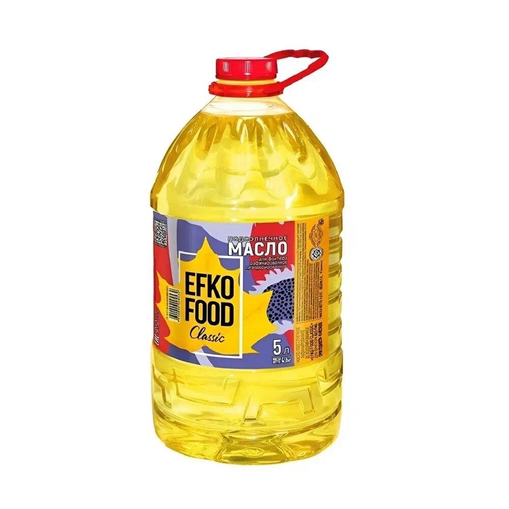 Масло Efko Food Classic подсолнечное для фритюра 5 л., ПЭТ