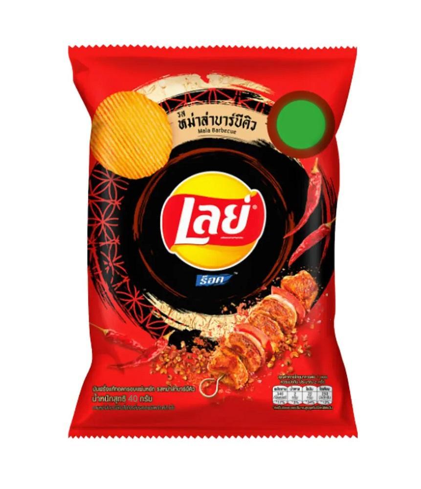 Чипсы Lay's Chinese Chili BBQ New Flavor 40 гр., флоу-пак