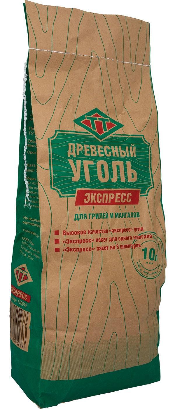 Уголь СевЗапУголь древесный эуспресс 10 л., пакет