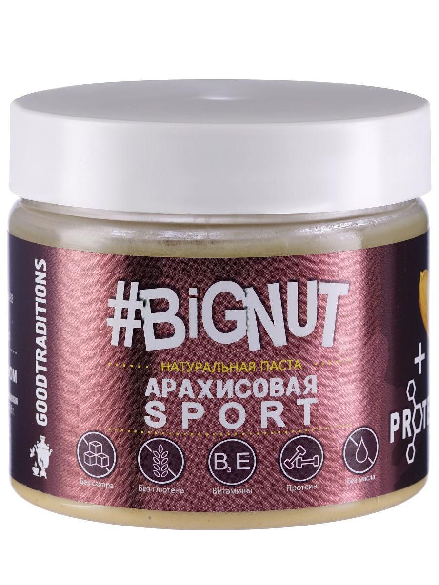 Арахисовая паста GOODTRADITIONS #BIGNUT с протеином Спорт 300 гр., ПЭТ