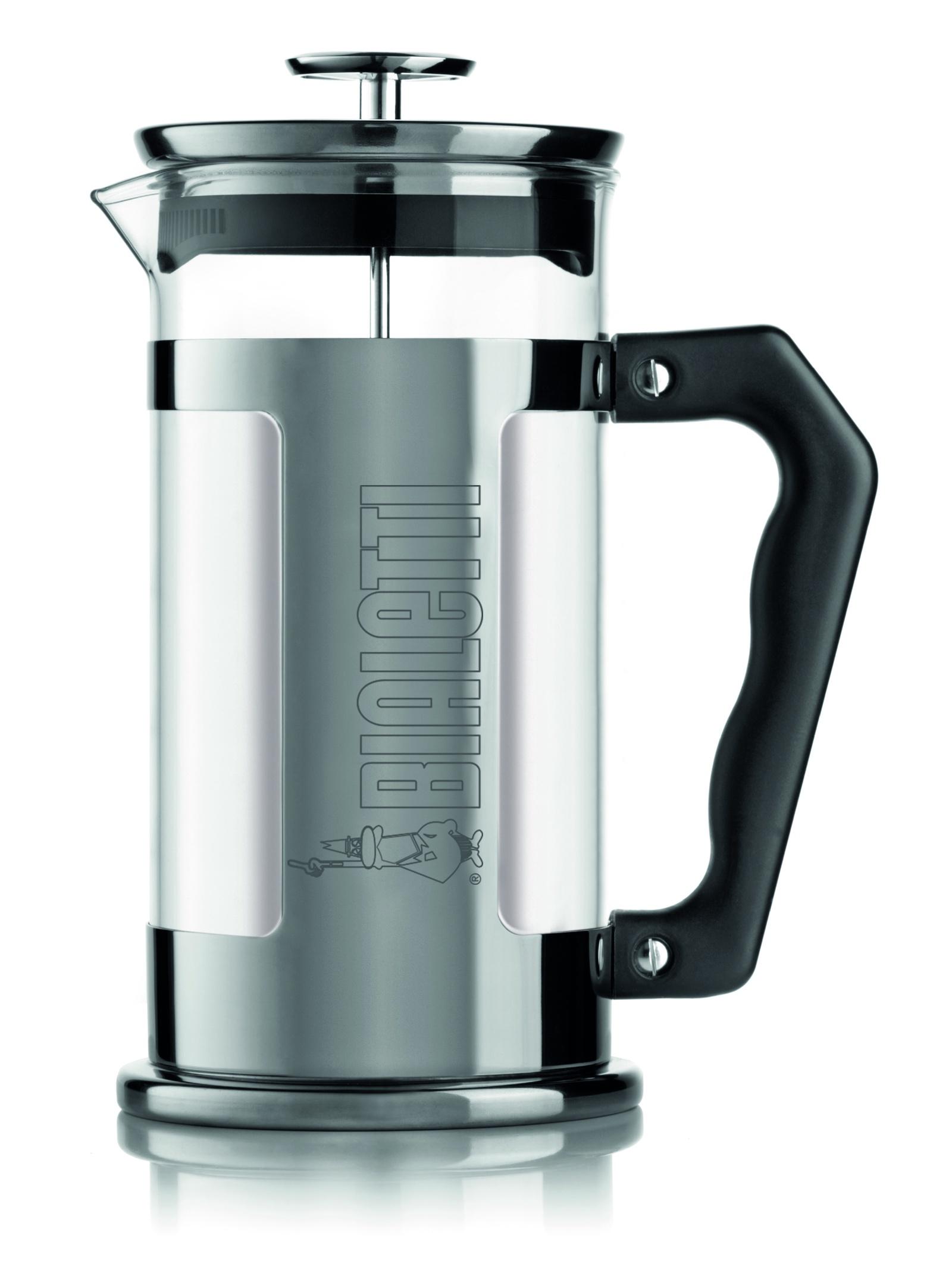 Френч-пресс, 1 л., Боросиликатное стекло, Нержавеющая сталь Bialetti Signature, 985 гр.