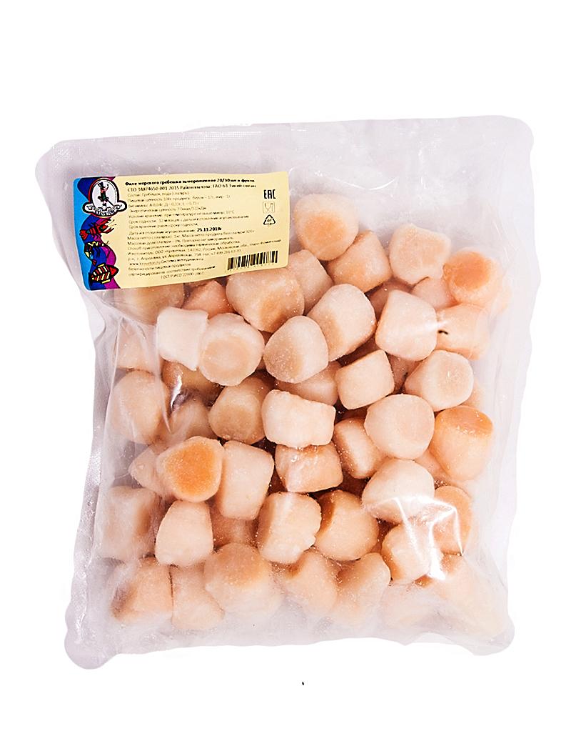 Гребешок морской 1 кг., флоу-пак