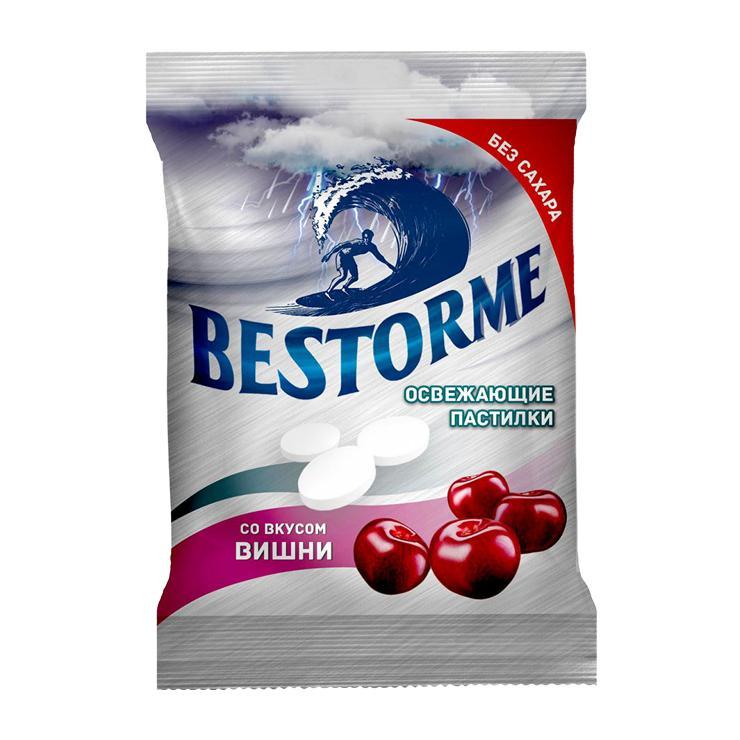 Пастилки освежающие BESTORME вишня с витамином С 20 гр., флоу-пак