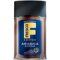 Кофе растворимый Fresco arabica doppio с добавлением молотого 100 гр., стекло