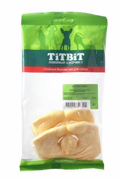 Лакомства для собак TiTBiT нос бараний 15 г., флоу-пак